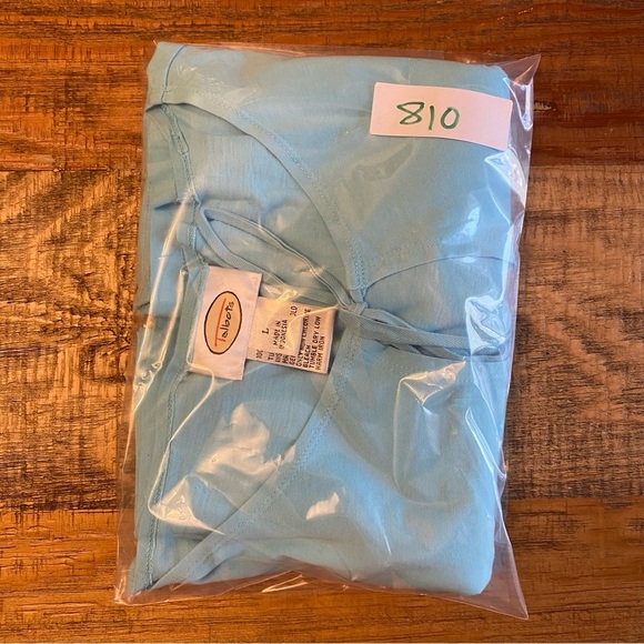 Talbots Size Large shirt top Knit Keyhole Tassel 3/4 Sleeve Top - Picture 9 of 9